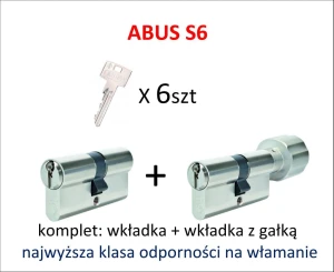 ABUS S6 - komplety wkładek 
